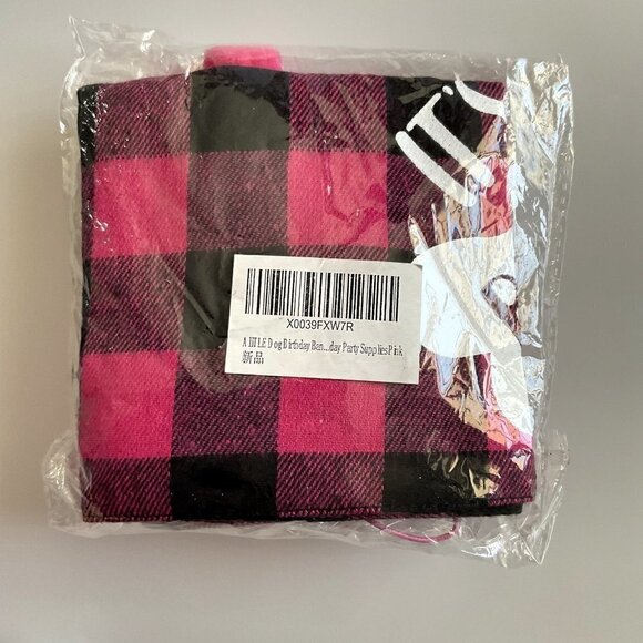 HAPPY BIRTHDAY DOG BANDANA HAT BANNER PARTY SET, PINK - Picture 9 of 12